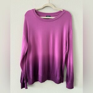 Splendid Pink to Purple Ombre Sweater
